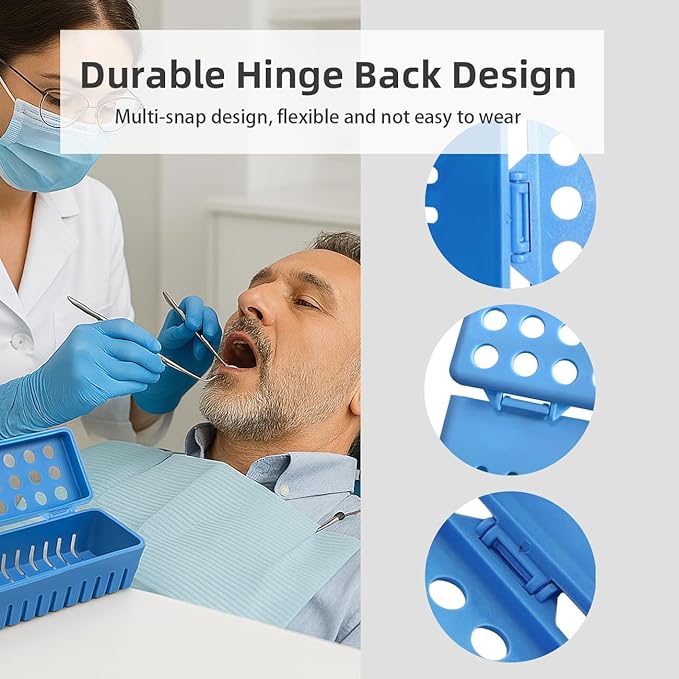 Dental Autoclave Sterilization Cassettes Rack Box Dental Instrument Cassette (4pcs)