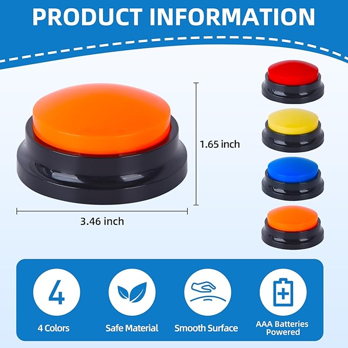 4 Pack Portable AAC Communication Devices