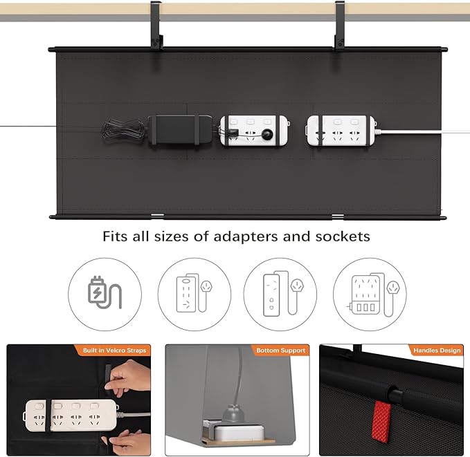 Under Desk Cable Management Tray