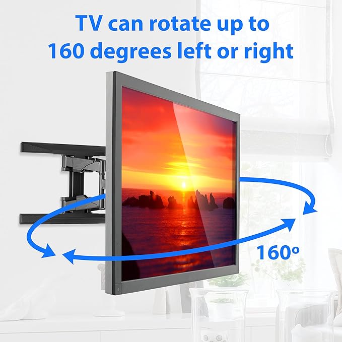 Mount Factory Heavy-Duty Full Motion TV Wall Mount