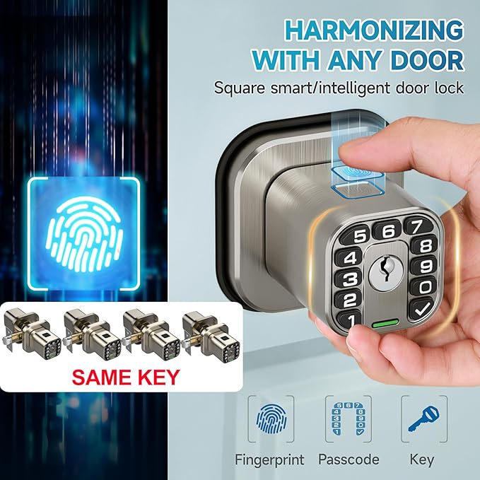 Fingerprint Door knob, Smart Biometric Door Lock