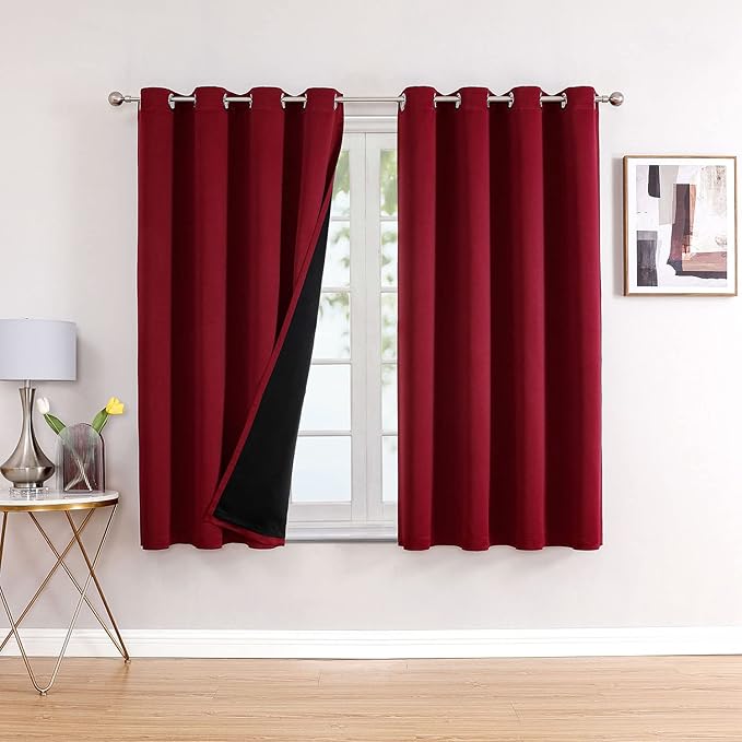 ChrisDowa 100% Blackout Curtains