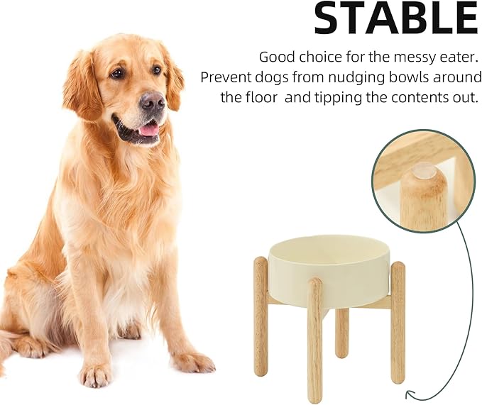 Ceramic 8.2inch Raised Dog Bowl