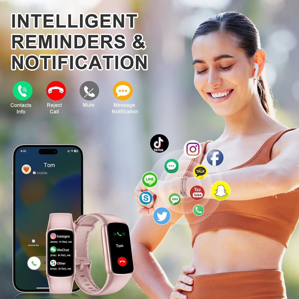 fitness tracker with 24/7 heart rate blood oxygen, package contents