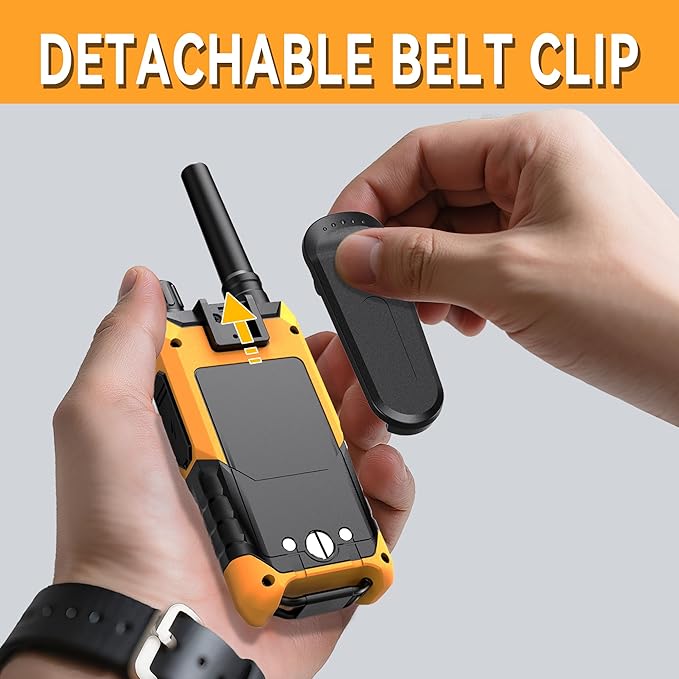 KETELESE T4 Walkie Talkie IP67 Waterproof, Type-C Rechargable Two Way Radio