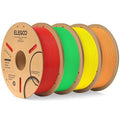 ELEGOO PLA Filament 1.75mm Bundle 4KG, 3D Printer Filament Bulk Dimensional