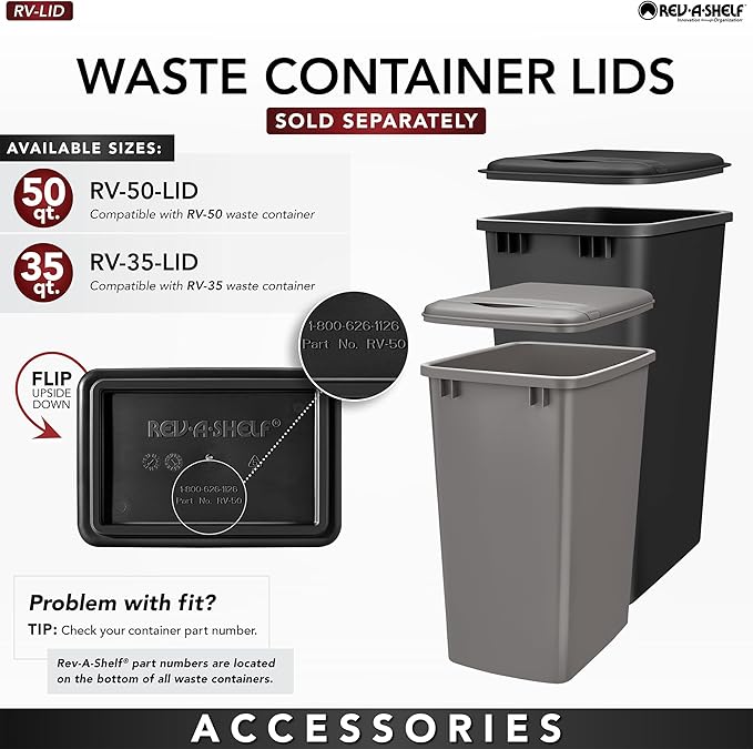 Rev-A-Shelf Double Pullout Trash Cans