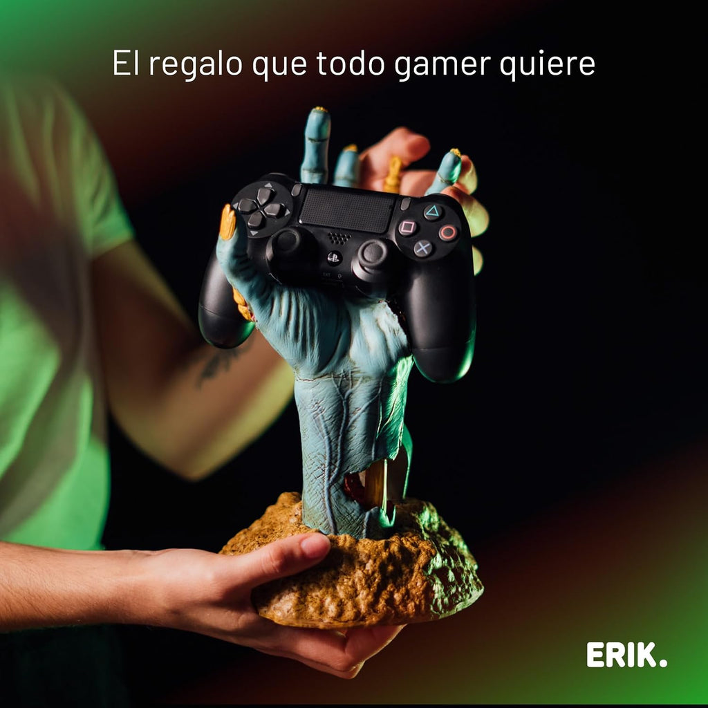 Gaming Controller Holder One More Life | Controller Holder Figure | Headphone Stand & Controller | Gaming Accessories for Desk | Gamer Gifts | Halloween Decorations