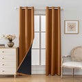 Anytime 100% Blackout Curtain 2 Panels Set, Thermal Insulated Window Drapes