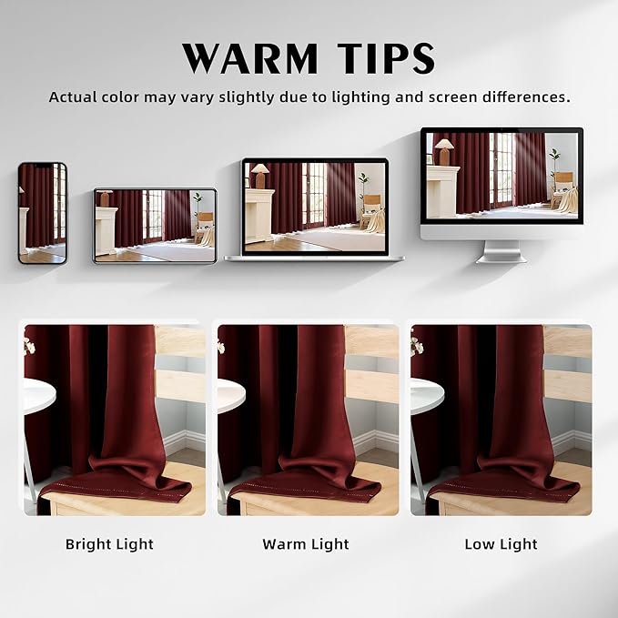 100% Blackout Curtains 54 Inch Length
