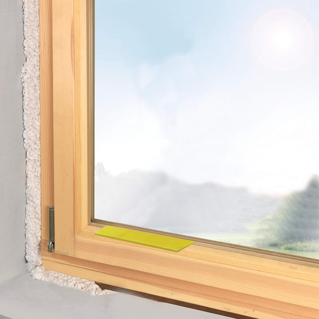 Connex B34300 Glazing Set 300 Pieces 100 x 24 mm Six Heights from 1 to 6 mm Assorted Colours with Ribbing Polypropylene/Backing Plates/Carrying Blocks/Plastic Wedges