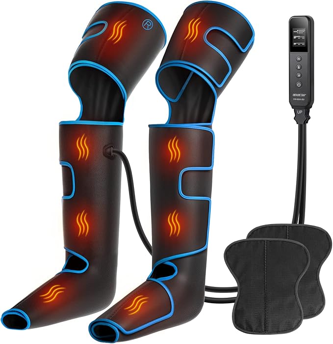 CINCOM Leg Massager with Heat and Compression, Air Compression Leg Massager
