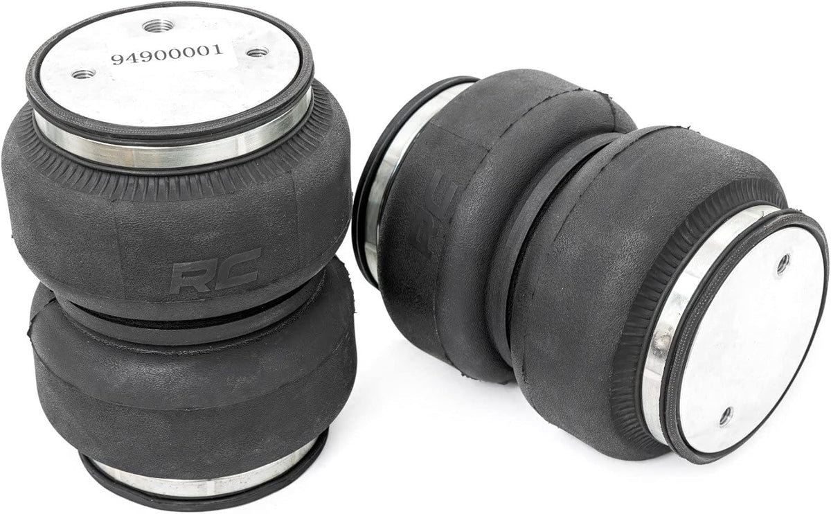 rough country air spring kit for ram 2500 shown in use