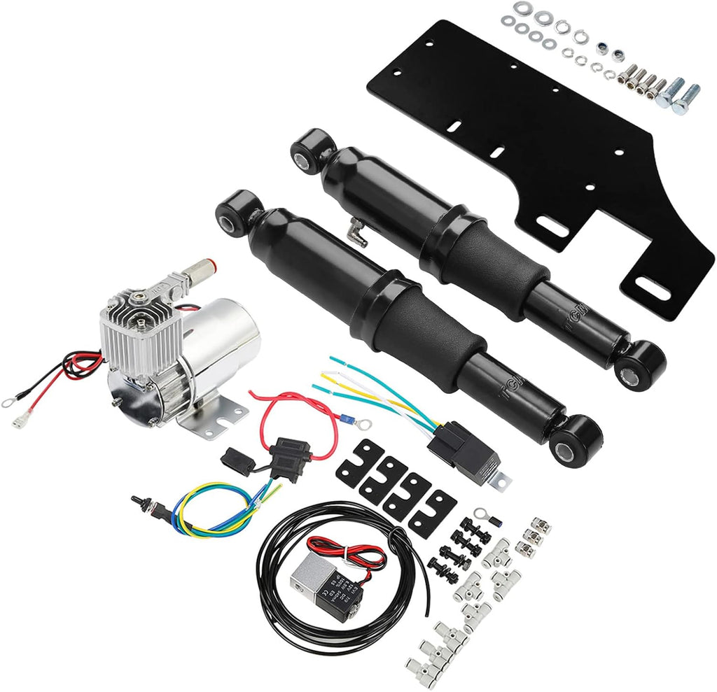 tct-motorparts rear air ride suspension fit for harley, close-up detail