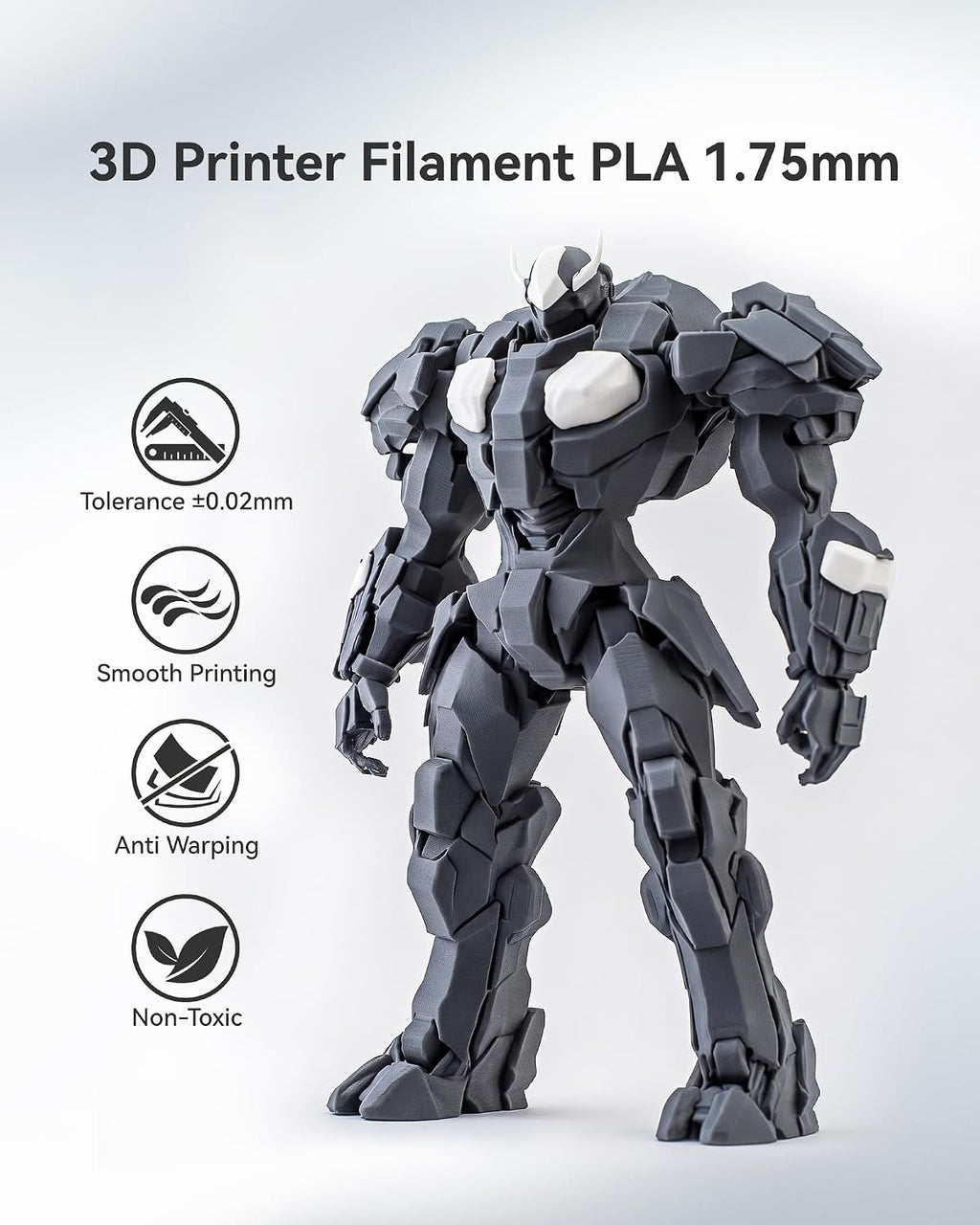 sunlu 250g filament bundle 1.75mm, multicolor 3d printer showing dimensions