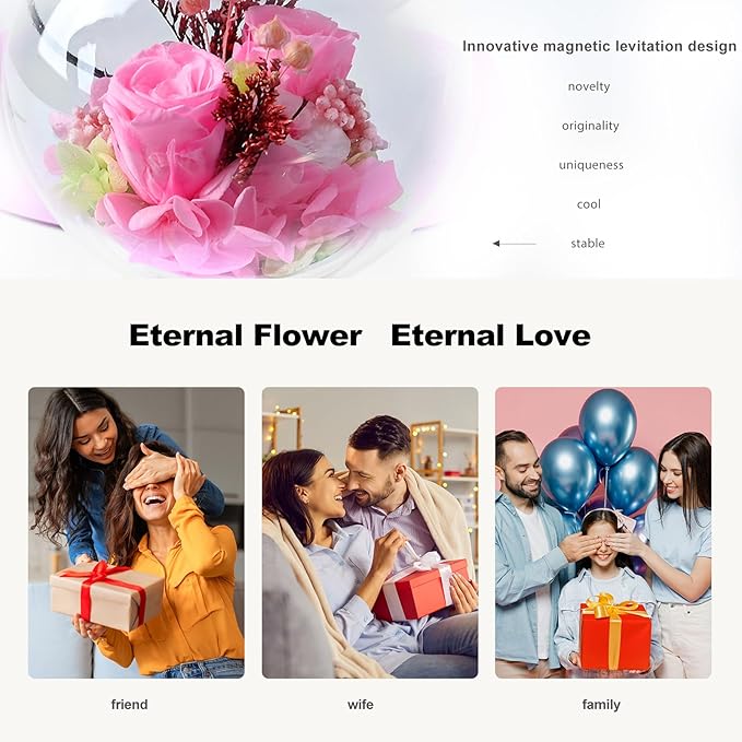 LoveLin Floral Preserved Rose Flowers