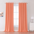 DUALIFE Extra Long 108 Inch Blackout Curtains Solid Grommet Thermal Insulated