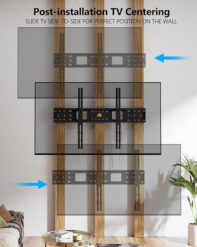 FORGING MOUNT Heavy Duty Fixed TV Wall Mount Holds up to 275Lbs