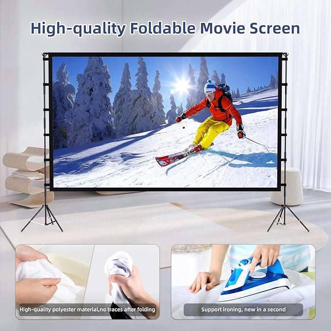 Projector Screen Outdoor, Vamvo Projector Screen