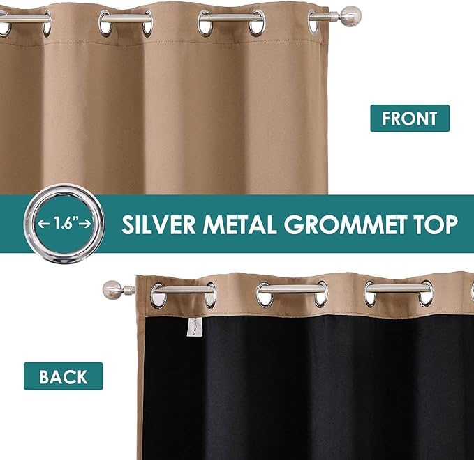 ChrisDowa 100% Blackout Curtains