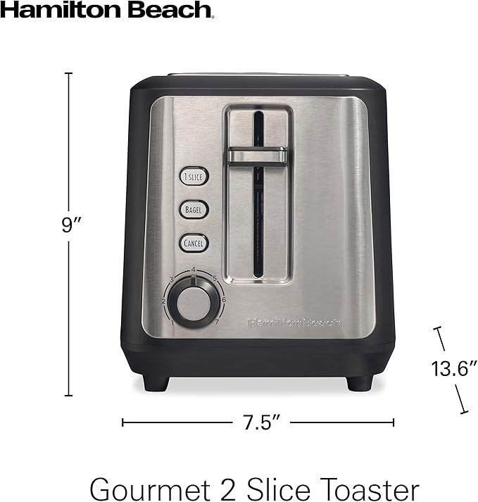 Hamilton Beach Gourmet 2 Slice Slot Toaster