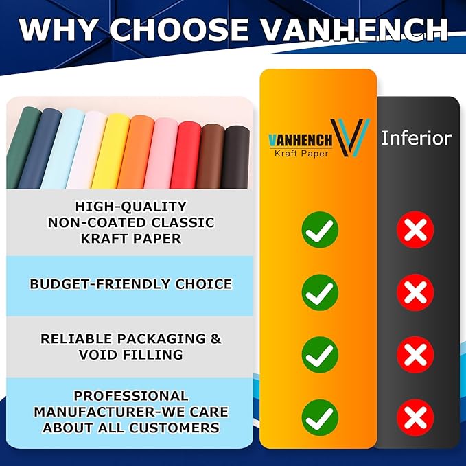 Vanhench 36" x 2400" (200') Black Wrapping Paper for Halloween/Birthday/Gifts/Bouquet Flower/Crafts, Black Construction Art Paper for Poster Bulletin Board