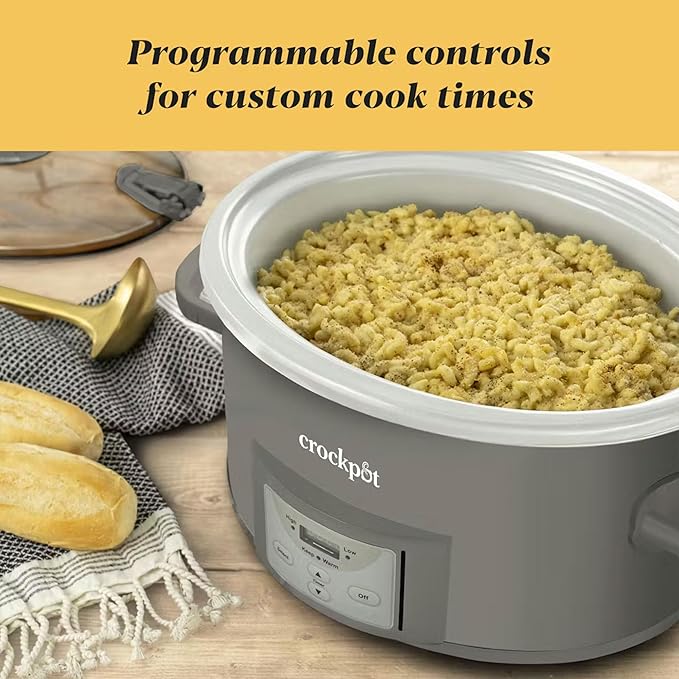 Crock-Pot Locking Lid 6qt Cook and Carry Programmable Slow Cooker Moonshine