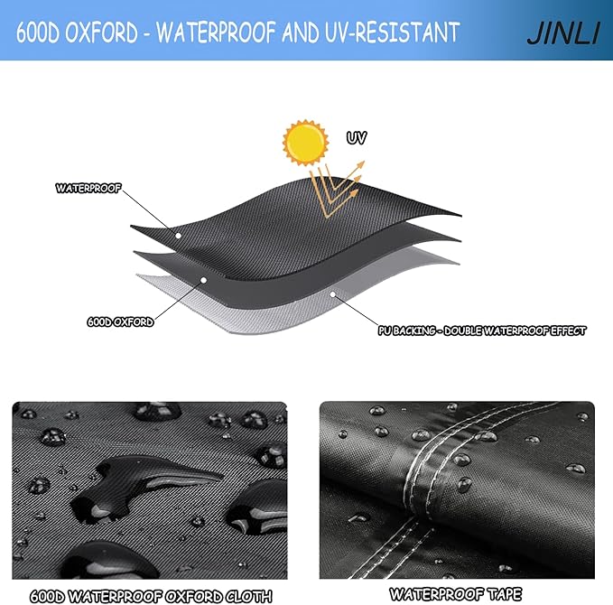 JINLI 55-60 inch outdoor TV trolley cover, courtyard TV cover, Oxford fabric