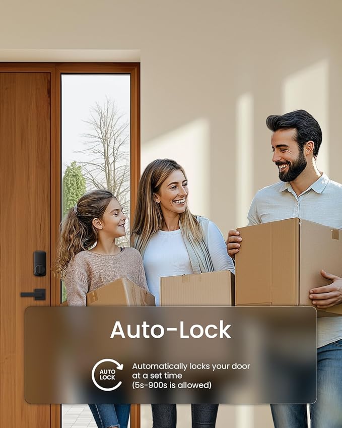 DESLOC Smart Door Lock B200, Smart Deadbolt Lock, Keyless Entry Door Lock