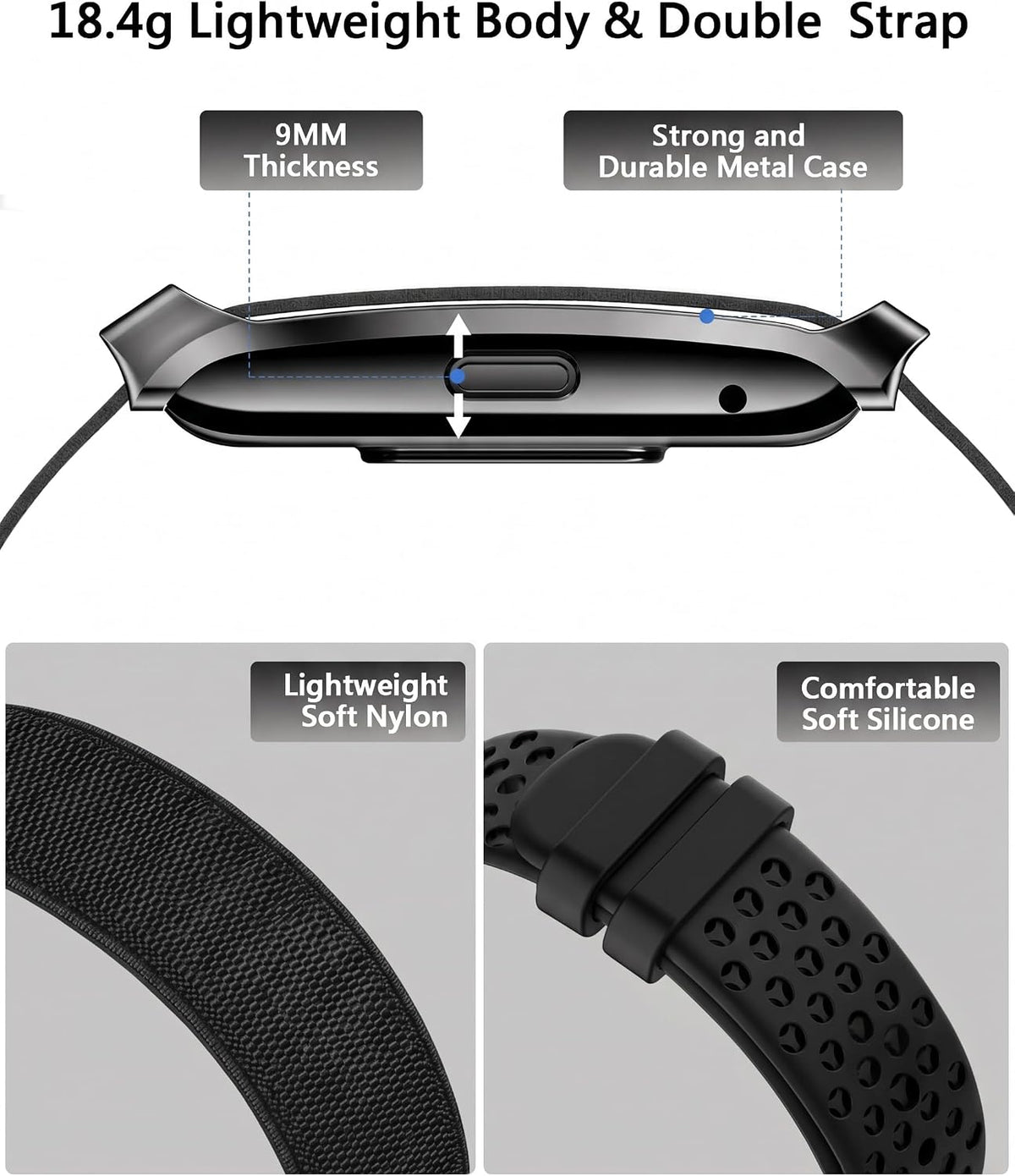 souyie smart bracelet for men women, 24/7 health on a desk or shelf