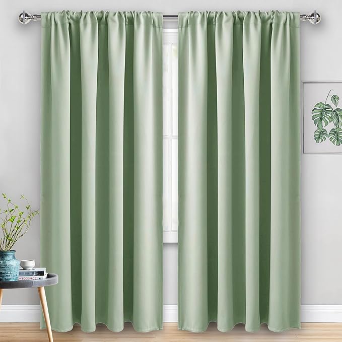 JIUZHEN Blackout Curtains for Bedroom (Set of 2)