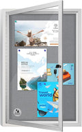 Outdoor Weatherproof Enclosed Fabric Bulletin Board, Noticeboard Case
