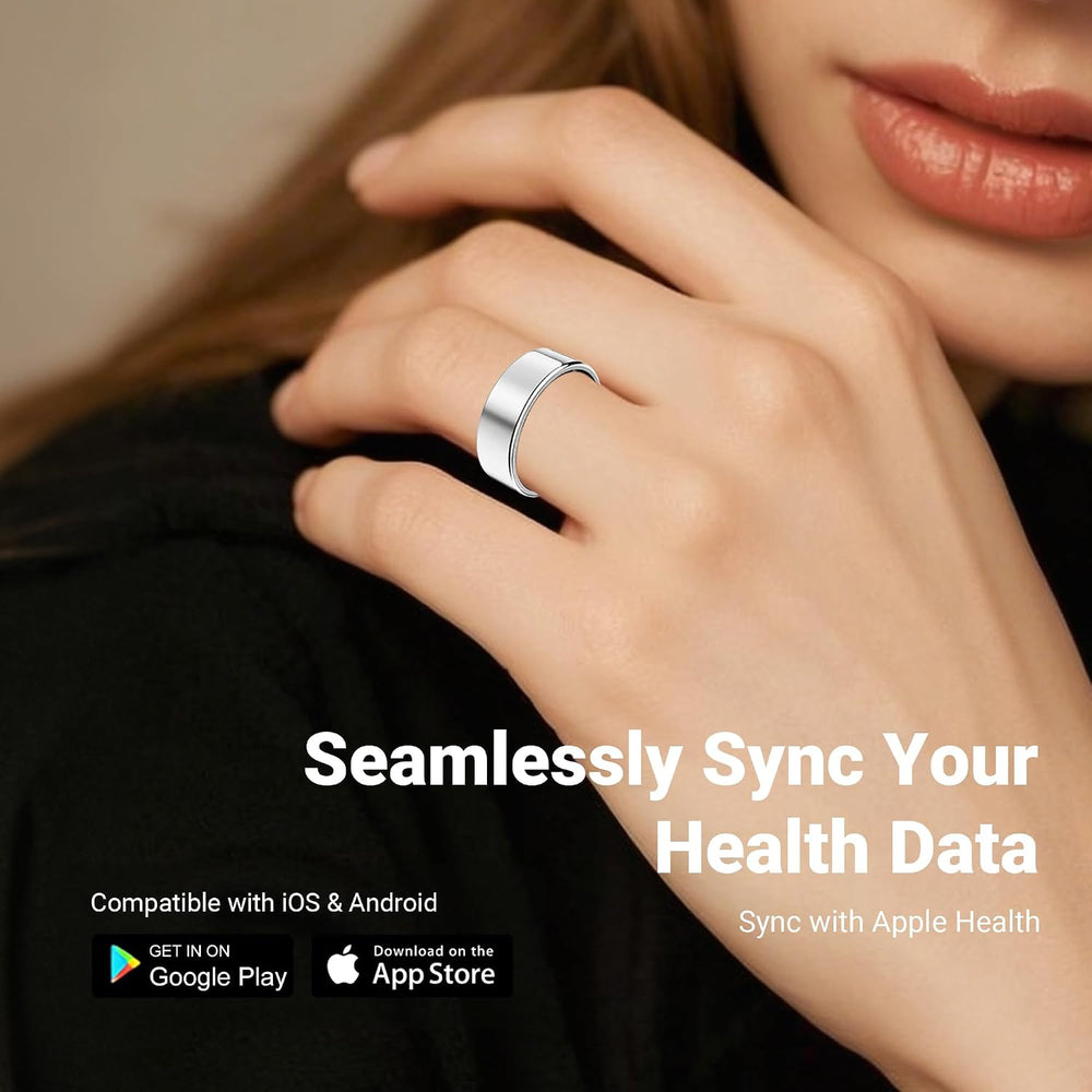 Smart Ring for Women Men, Fitness Ring without Subscription, Gold,9