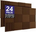Foam Factory Inc 24 Pack Color Acoustic Foam Panel Studio Soundproofing Wedge