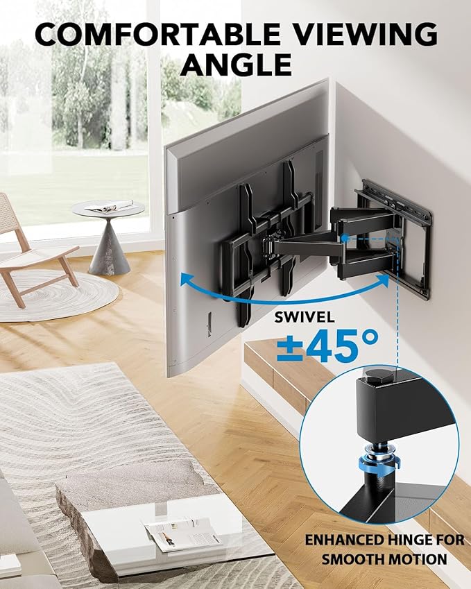 Pipishell Full Motion TV Wall Mount