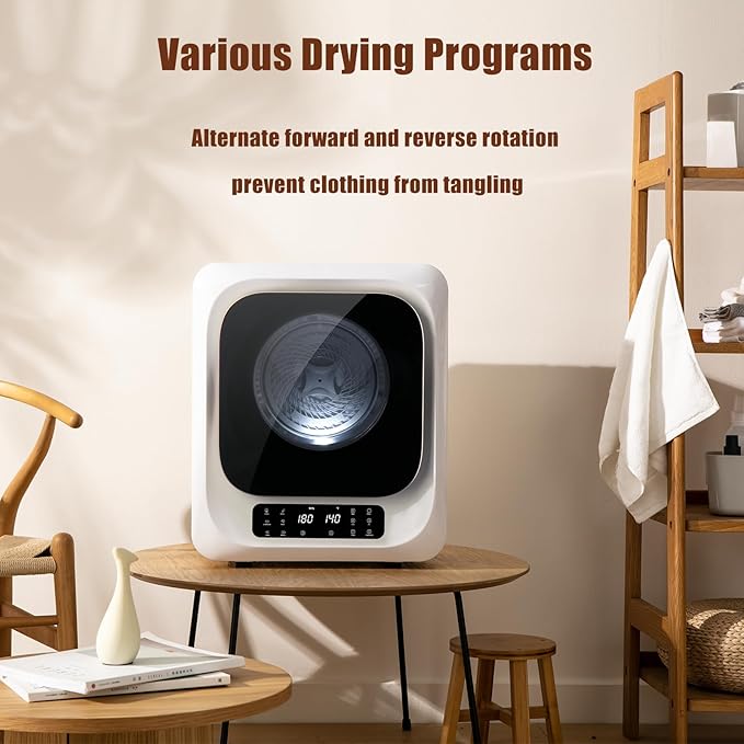 Auertech 12lbs Portable Dryer for Apartment Laundry, Portable Clothes Dryer