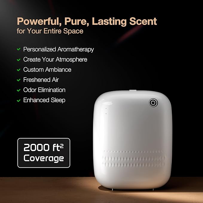 Smart Waterless Essential Oil Diffuser Hotel Scent Starter Kit