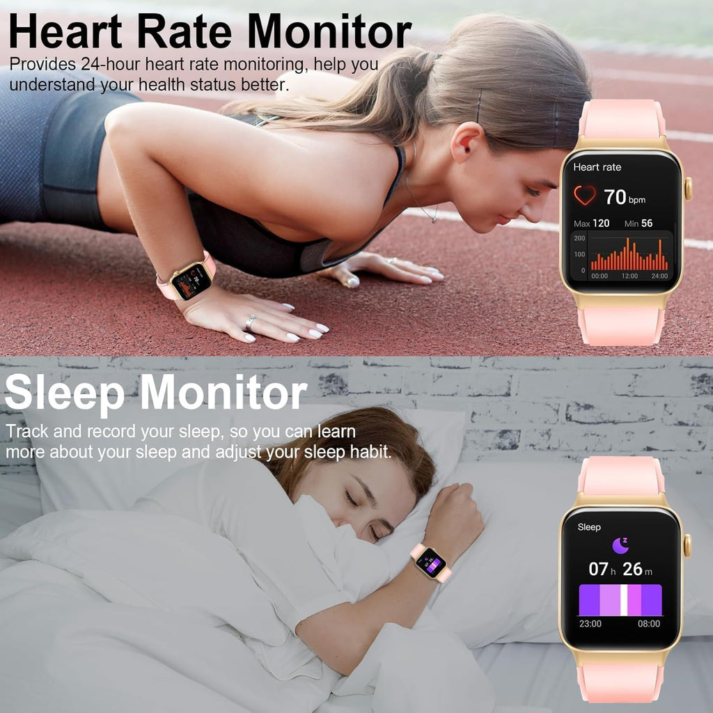 smart watch for men women answer/make calls, 1.85" on a desk or shelf