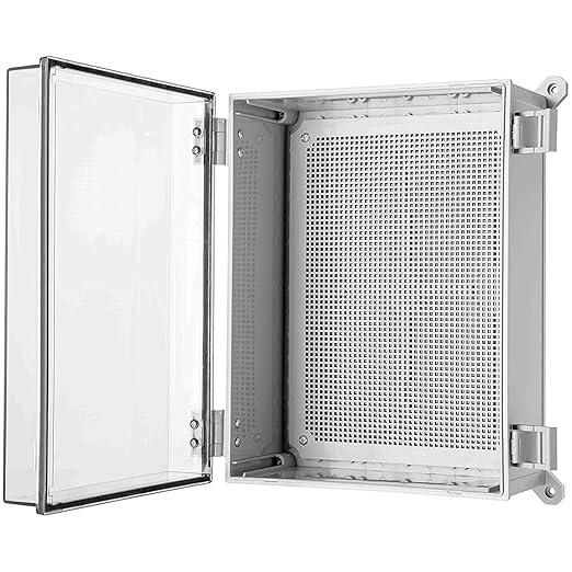Co. ABS 11.81" x 15.7" x 6.7" Waterproof IP67 Hinged Electronics Box