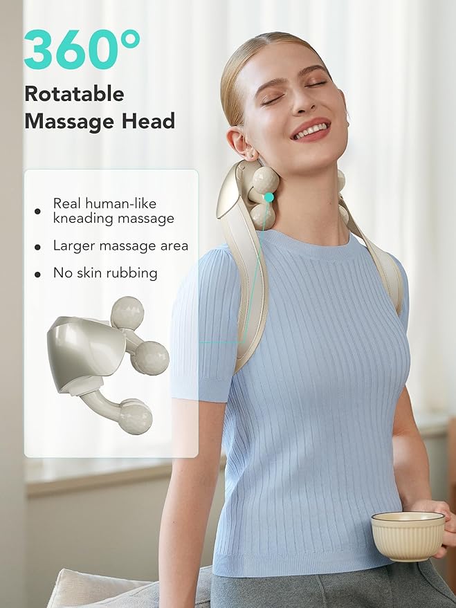 SKG Neck Massager for Pain Relief Deep Tissue Shiatsu Neck and Shoulder