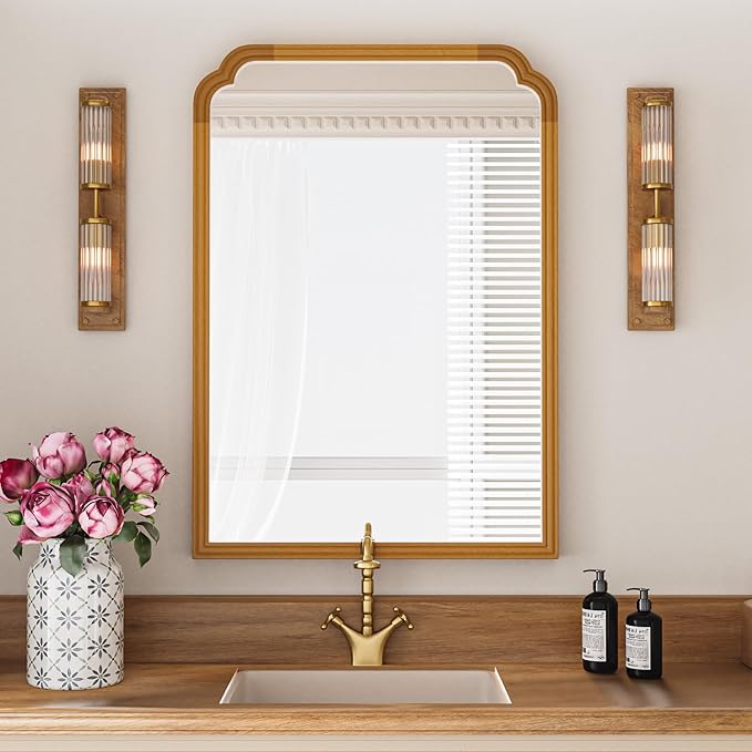 Wood Mirror for Bathroom