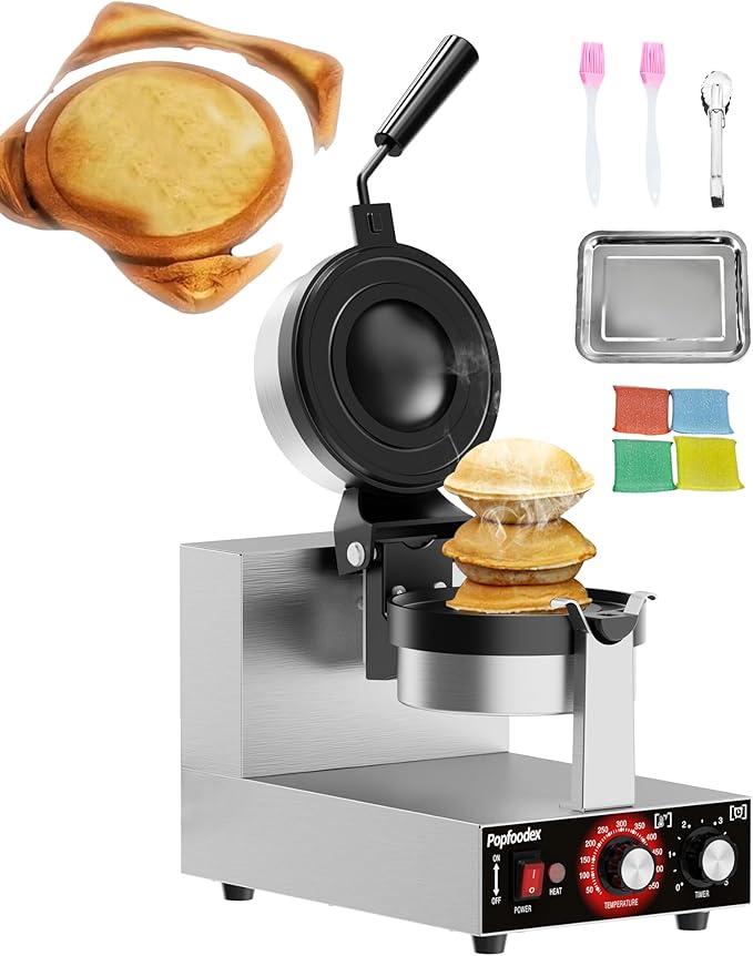 Ufo Burger Maker Machine, 110V Electric Ufo Sandwich Maker w/Adjustable