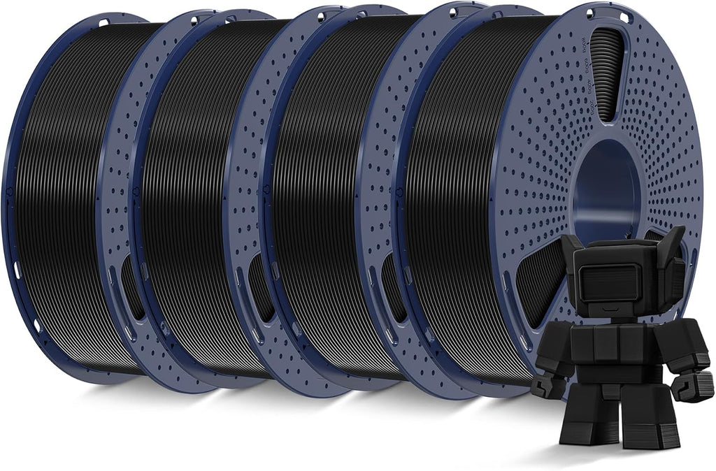 SUNLU High Speed PLA Filament 1.75mm, 4kg, Black*4