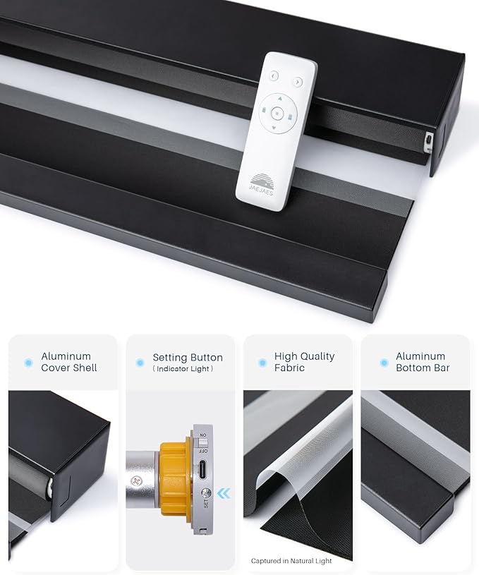 Smart Zebra Blinds for Windows, Alexa Motorized Blinds