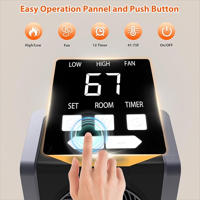 HEATIT Space Heater for Indoor, Digital Display
