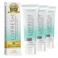 LIVFRESH Toothpaste Gel, Clinically Proven to Remove Plaque 250% Better (3 Pack)