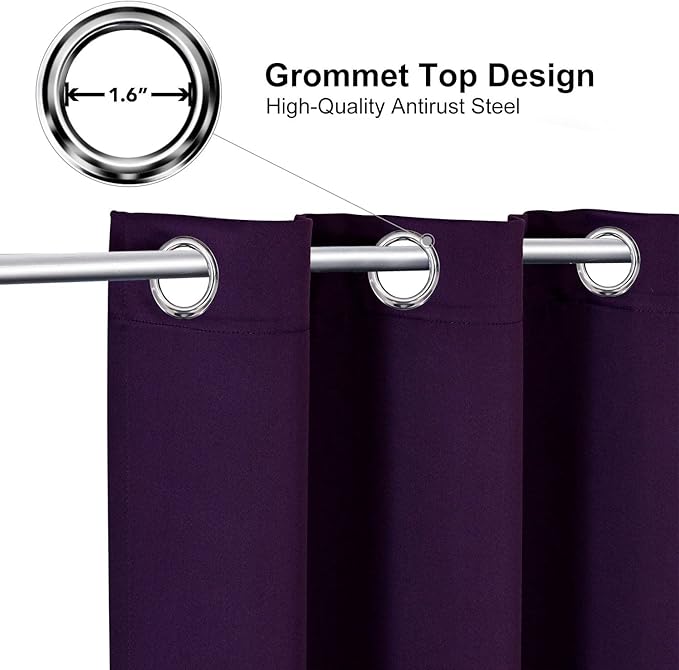 ChrisDowa Room Divider Curtain 96 Inches Long, Wide Blackout Sliding Door