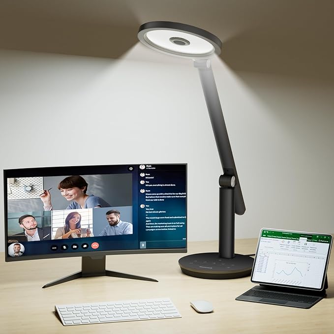 Honeywell Desk Lamp for Home Office, H6 Sunturalux™ Eye-Caring Led Desk Light