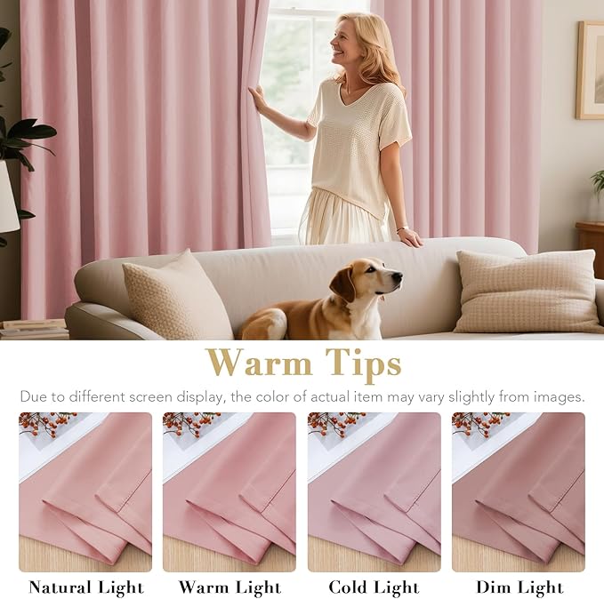H.VERSAILTEX Blackout Window Curtain Panels Thermal Insulated Room Darkening (Set of 2)