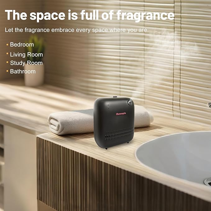 Battery-Powered Air Freshener Waterless Essential Oil Diffuser – 150mL Capacity